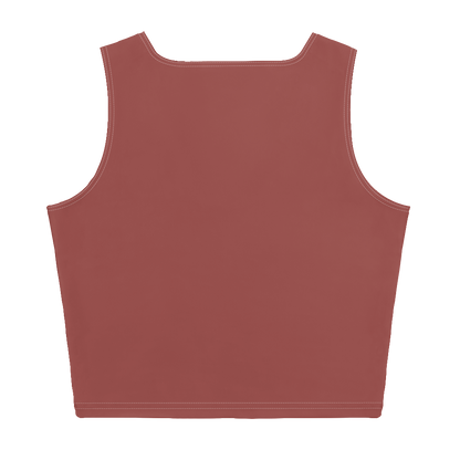 Michigan Upper Peninsula Crop Tank (w/ UP Outline) | Ore Dock Red