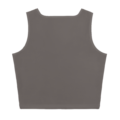 Michigan Upper Peninsula Crop Tank (w/ UP Outline) | Warren Tank Grey