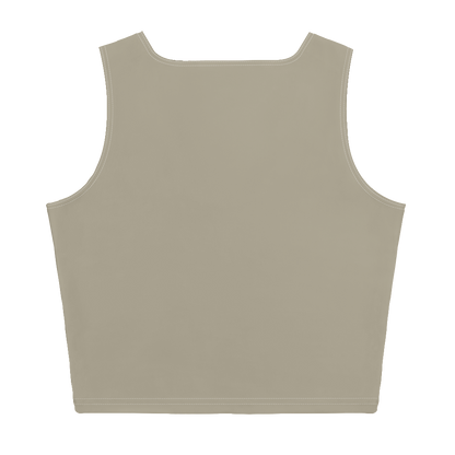 Michigan Upper Peninsula Crop Tank (w/ UP Outline) | Petoskey Stone Grey