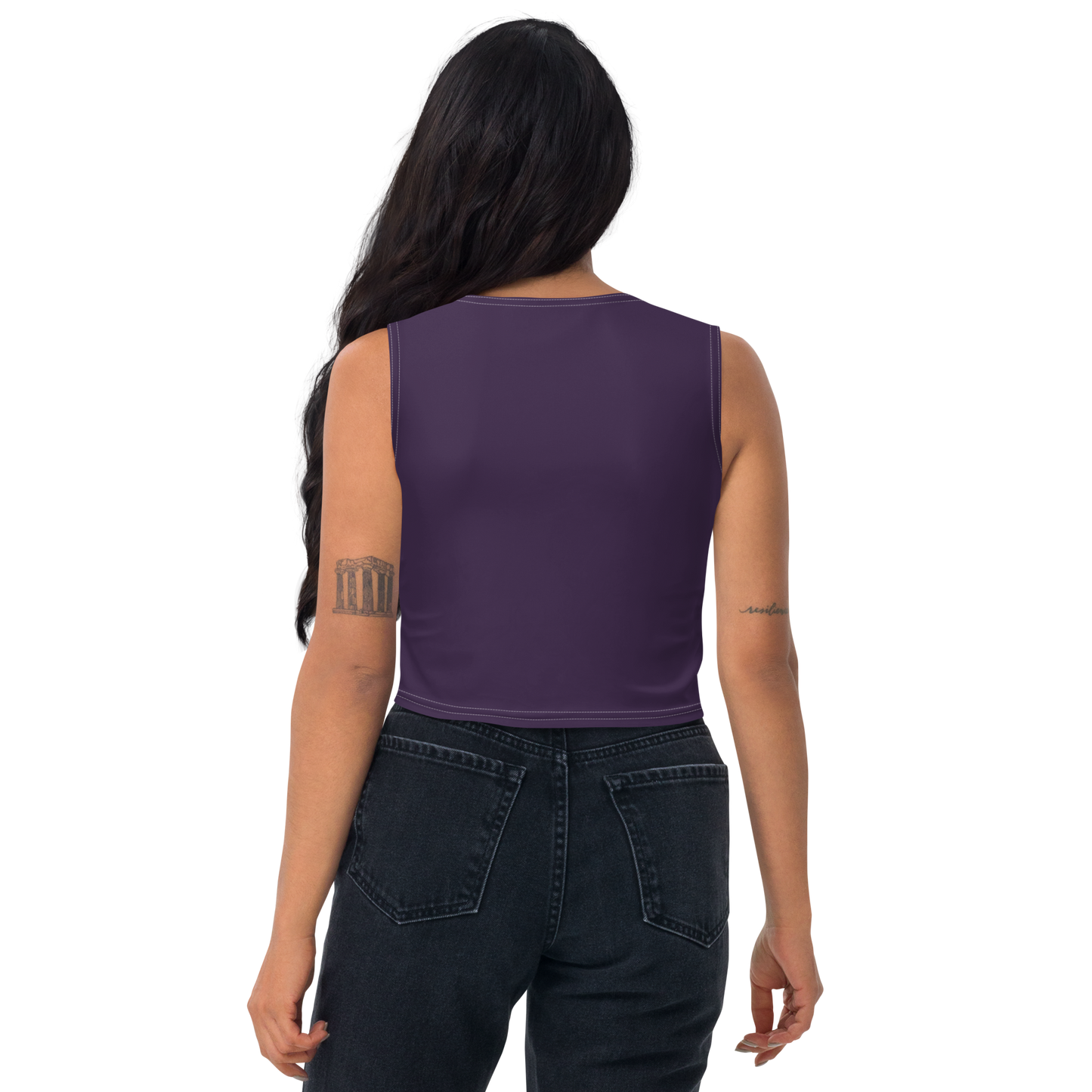 Michigan Upper Peninsula Crop Tank (w/ UP Outline) | Blackcurrant