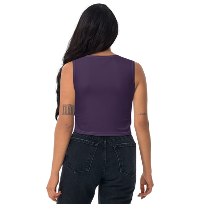 Michigan Upper Peninsula Crop Tank (w/ UP Outline) | Blackcurrant