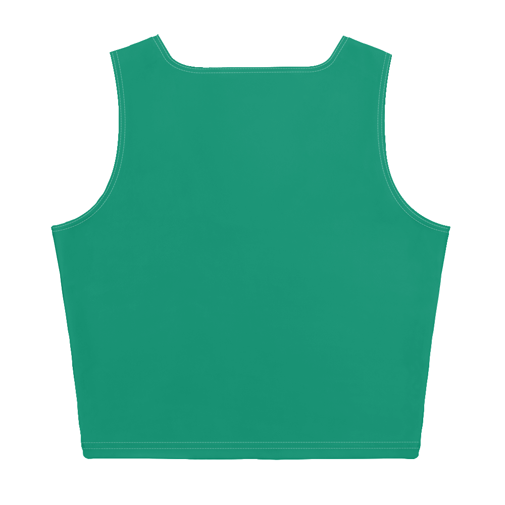 Michigan Upper Peninsula Crop Tank (w/ UP Outline) | Emerald Green