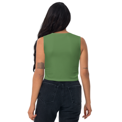 Michigan Upper Peninsula Crop Tank (w/ UP Outline) | Pine Green