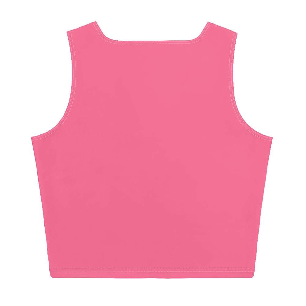 Michigan Upper Peninsula Crop Tank (w/ UP Outline) | Rhodochrosite Pink