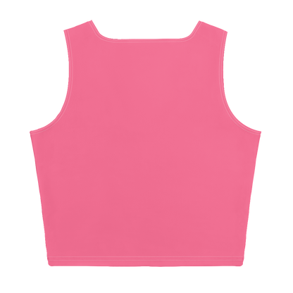 Michigan Upper Peninsula Crop Tank (w/ UP Outline) | Rhodochrosite Pink