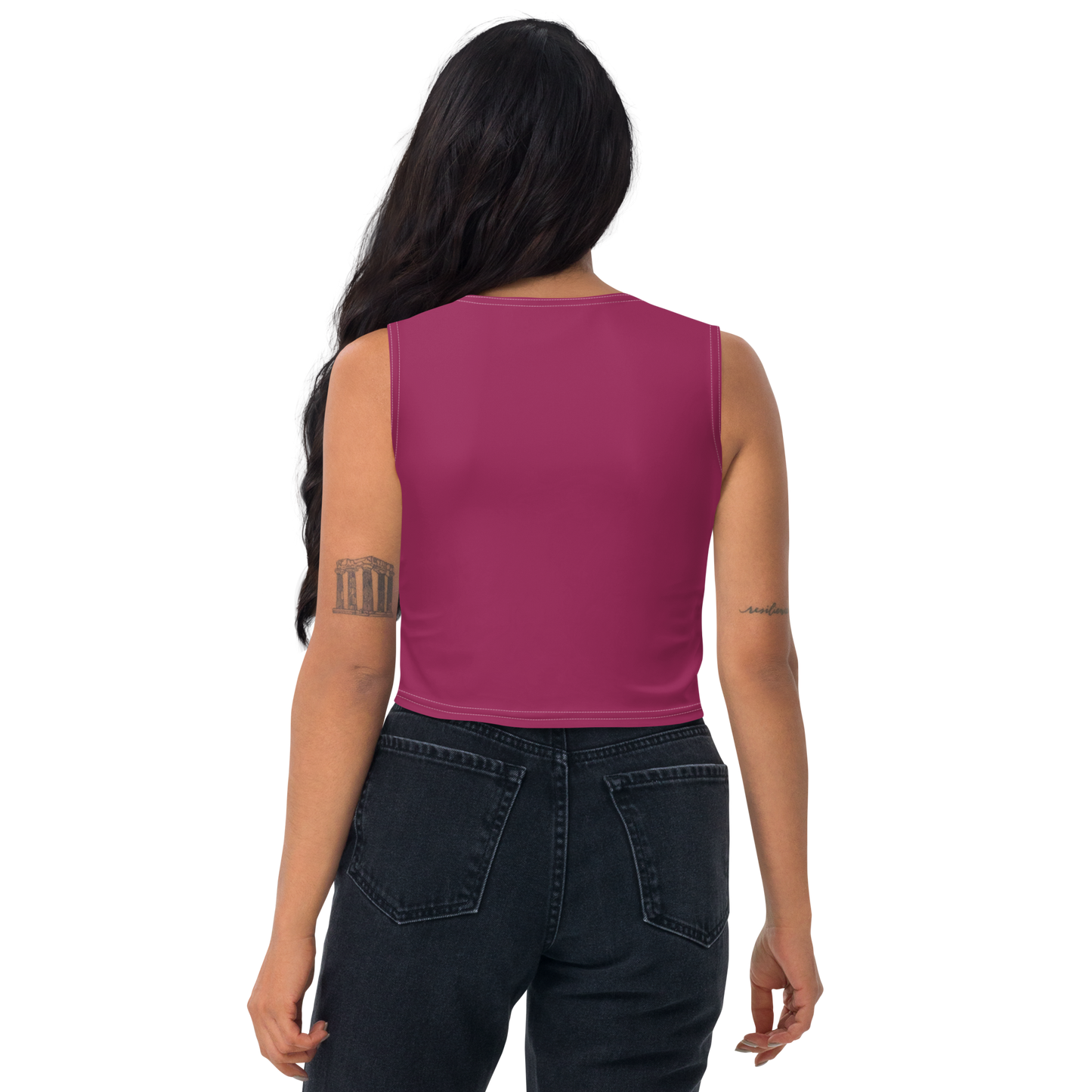 Michigan Upper Peninsula Crop Tank (w/ UP Outline) | Ruby Red