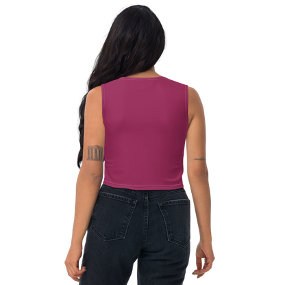 Michigan Upper Peninsula Crop Tank (w/ UP Outline) | Ruby Red