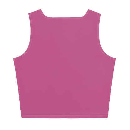 Michigan Upper Peninsula Crop Tank (w/ UP Outline) | Apple Blossom Pink