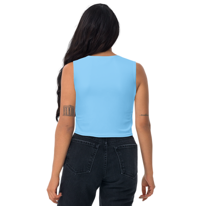 Michigan Upper Peninsula Crop Tank (w/ UP Outline) | DTW Blue