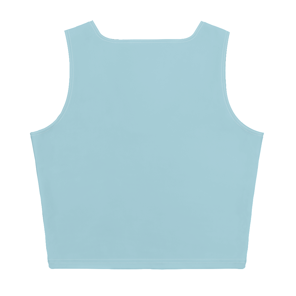 Michigan Upper Peninsula Crop Tank (w/ UP Outline) | '58 Caddie Blue