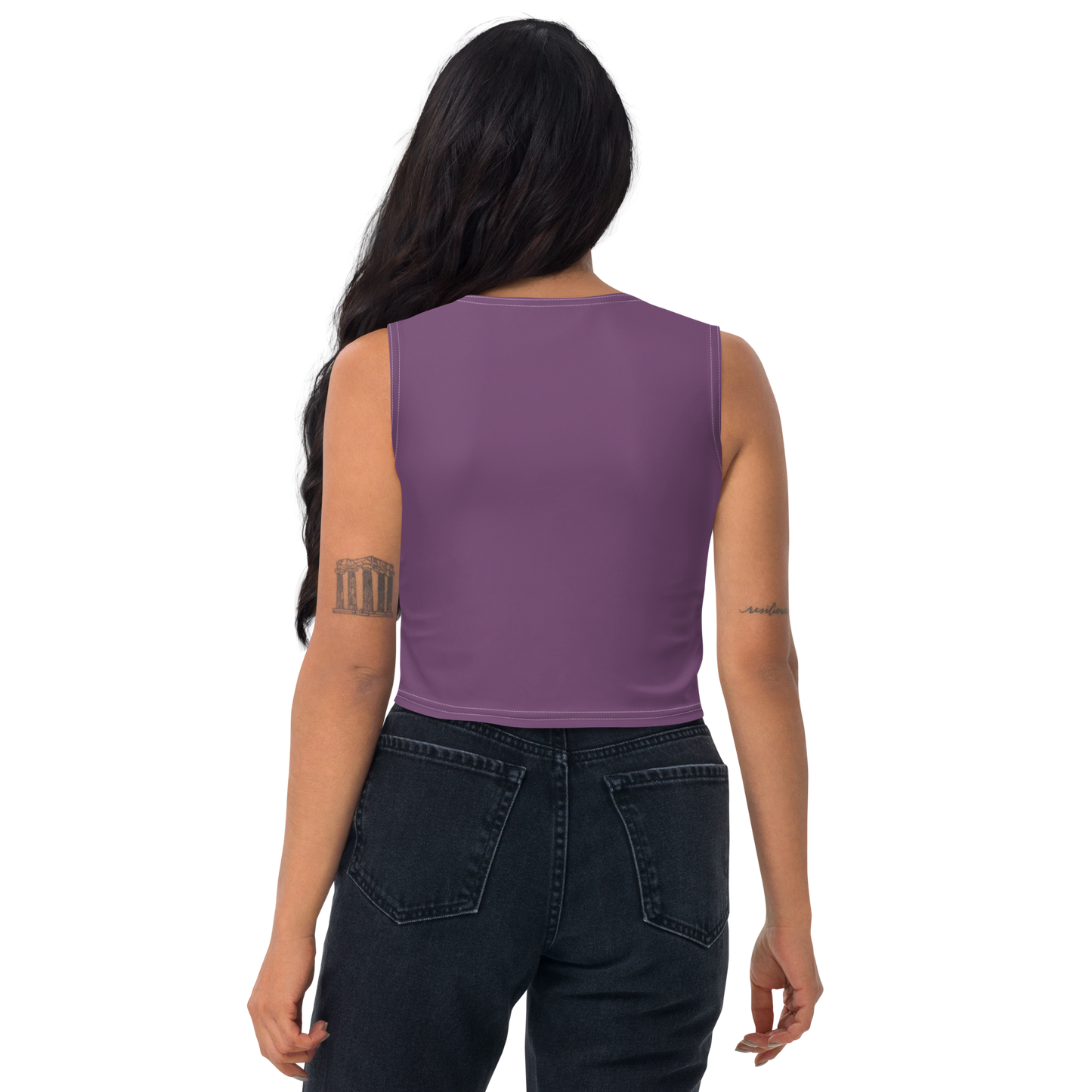 Michigan Upper Peninsula Crop Tank (w/ UP Outline) | Plum