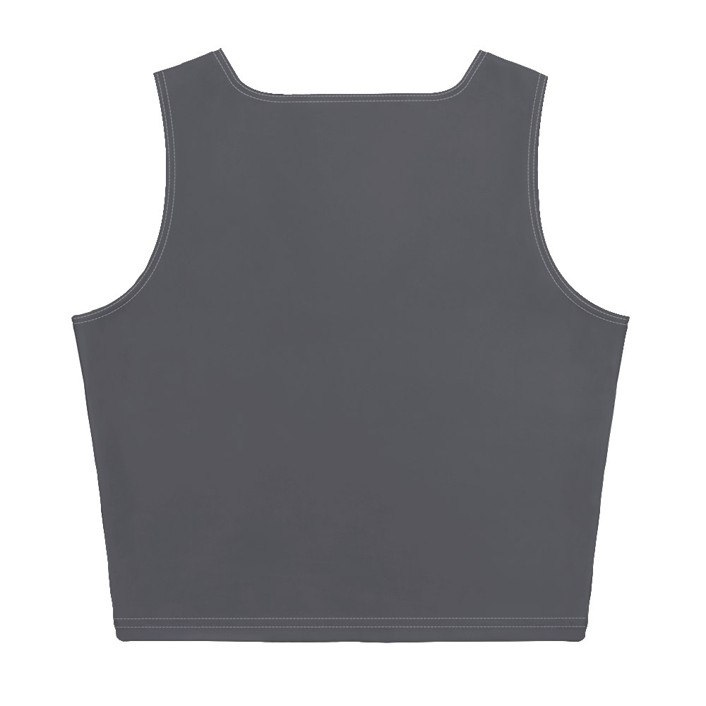 Michigan Upper Peninsula Crop Tank (w/ UP Outline) | Iron Ore Grey