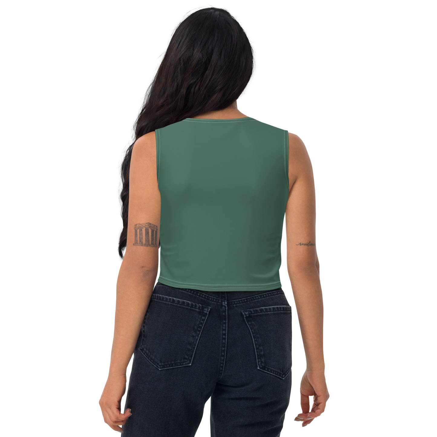 Michigan Upper Peninsula Crop Tank (w/ UP Outline) | Ginger Ale Green