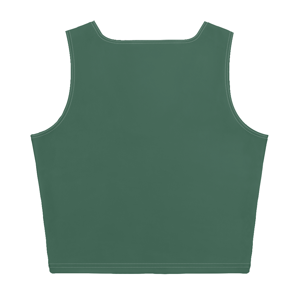 Michigan Upper Peninsula Crop Tank (w/ UP Outline) | Ginger Ale Green