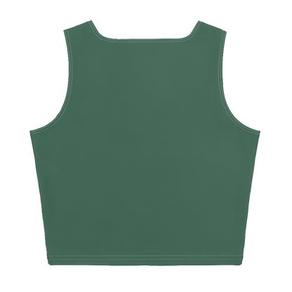 Michigan Upper Peninsula Crop Tank (w/ UP Outline) | Ginger Ale Green