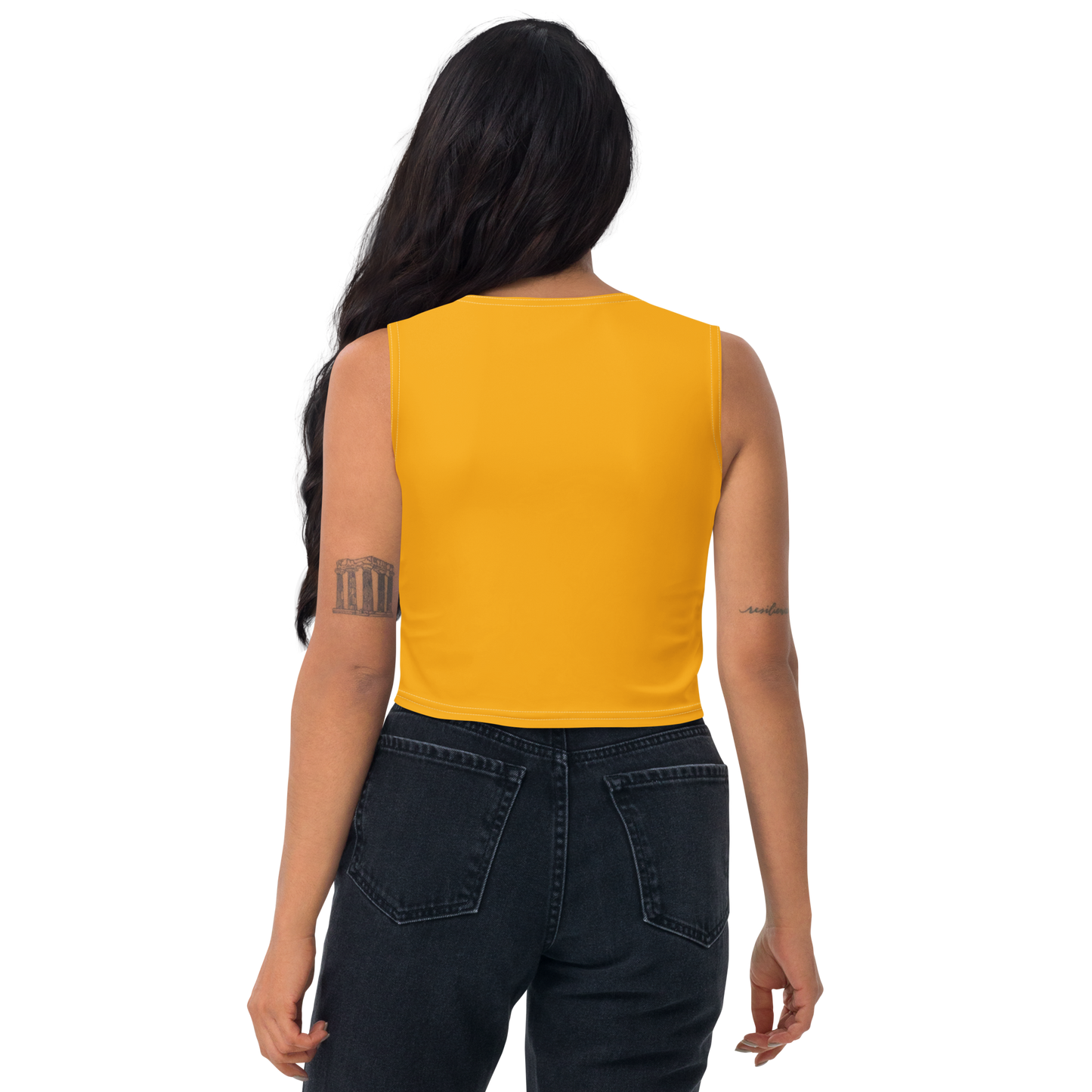 Michigan Upper Peninsula Crop Tank (w/ UP Outline) | Birch Leaf Orange