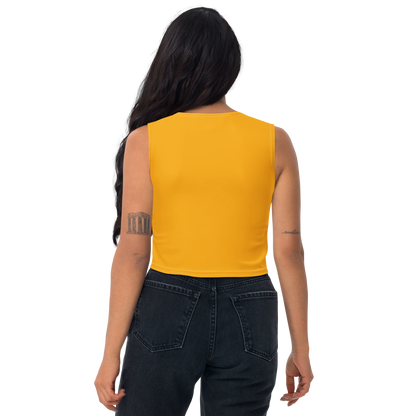 Michigan Upper Peninsula Crop Tank (w/ UP Outline) | Birch Leaf Orange