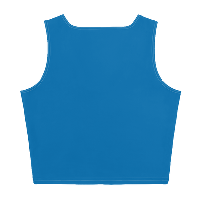 Michigan Upper Peninsula Crop Tank (w/ UP Outline) | Azure