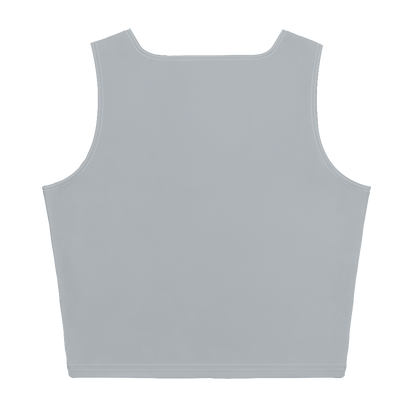 Michigan Upper Peninsula Crop Tank (w/ UP Outline) | Silver