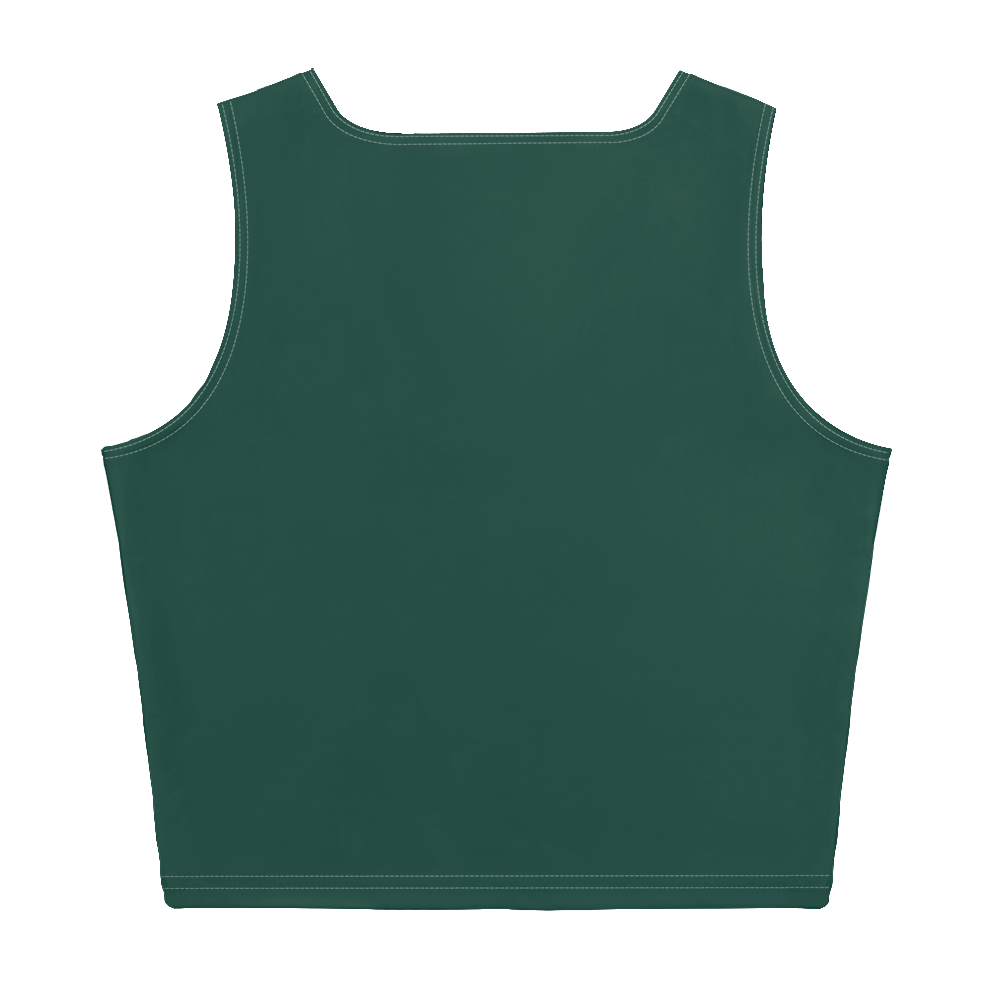 Michigan Upper Peninsula Crop Tank (w/ UP Outline) | Laconic Green