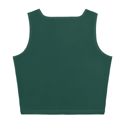 Michigan Upper Peninsula Crop Tank (w/ UP Outline) | Laconic Green