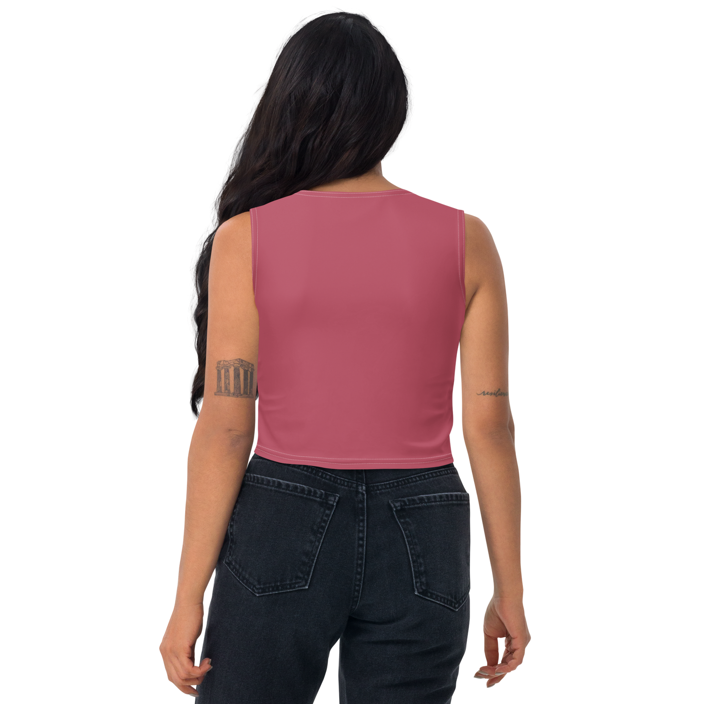 Michigan Upper Peninsula Crop Tank (w/ UP Outline) | Popstar Pink