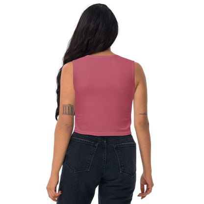 Michigan Upper Peninsula Crop Tank (w/ UP Outline) | Popstar Pink