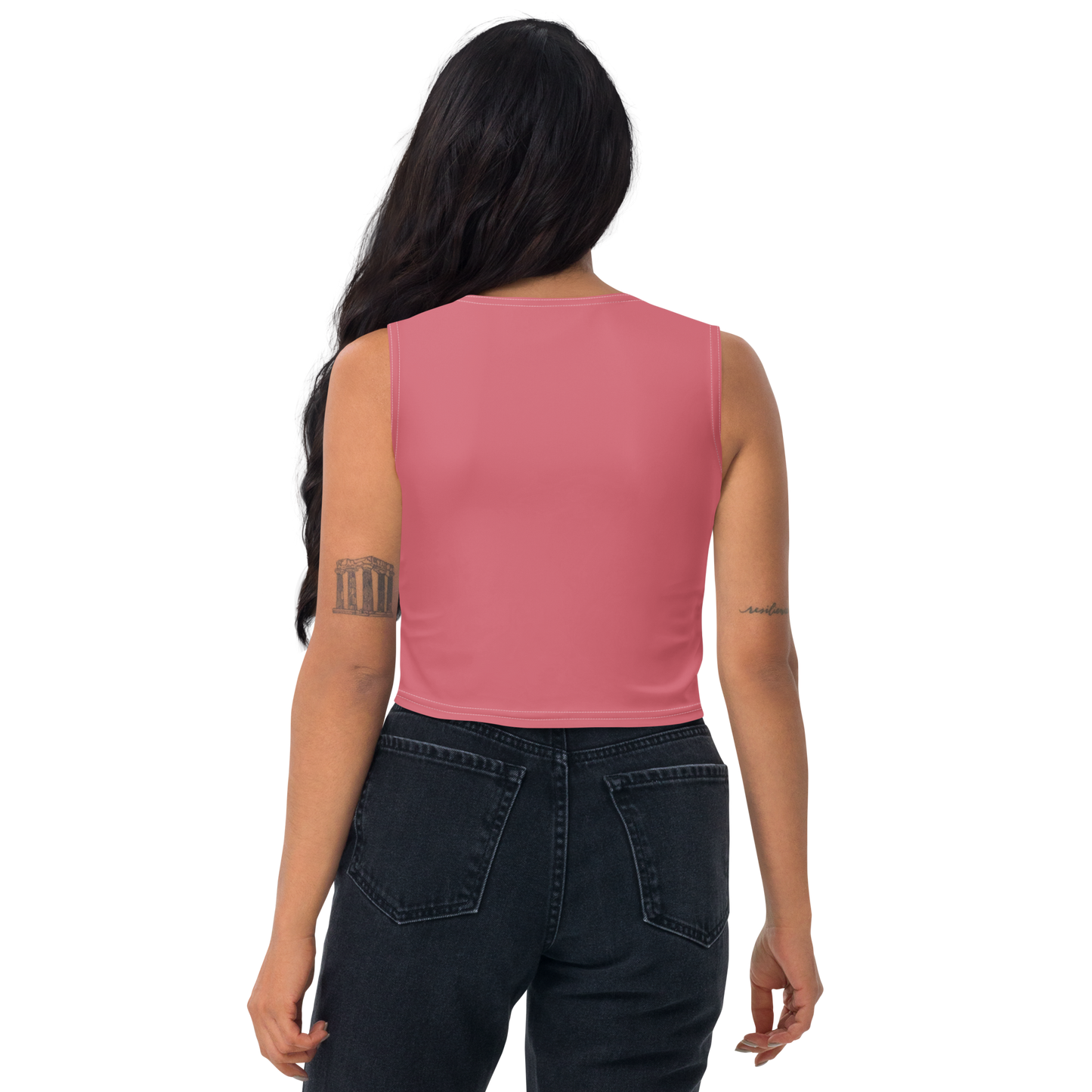 Michigan Upper Peninsula Crop Tank (w/ UP Outline) | Watermelon Pink