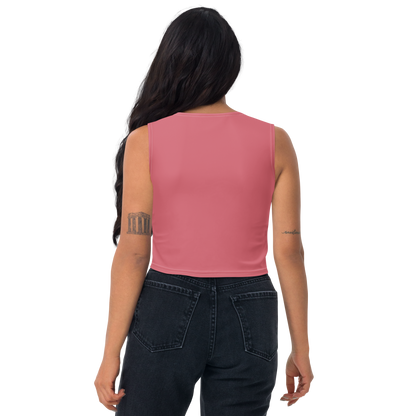 Michigan Upper Peninsula Crop Tank (w/ UP Outline) | Watermelon Pink