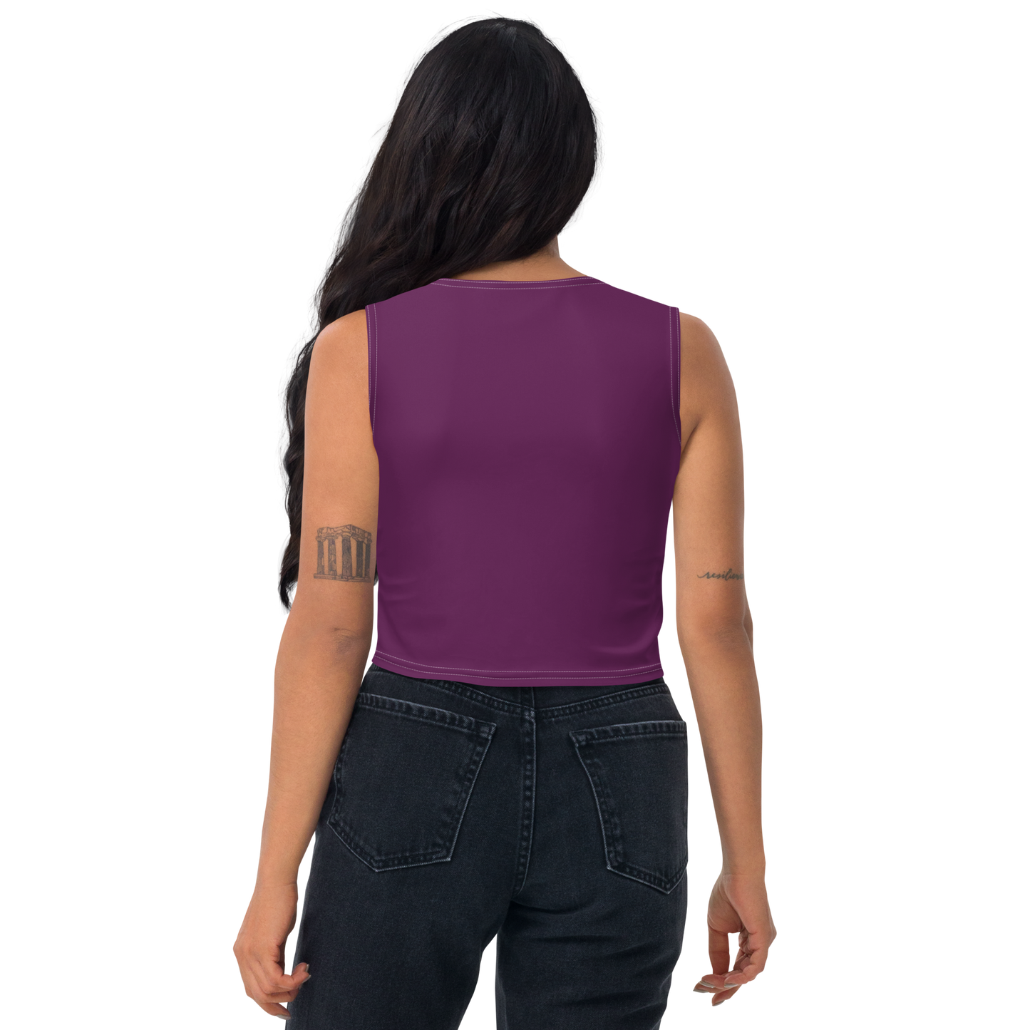 Michigan Upper Peninsula Crop Tank (w/ UP Outline) | Tyrian Purple