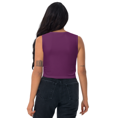 Michigan Upper Peninsula Crop Tank (w/ UP Outline) | Tyrian Purple