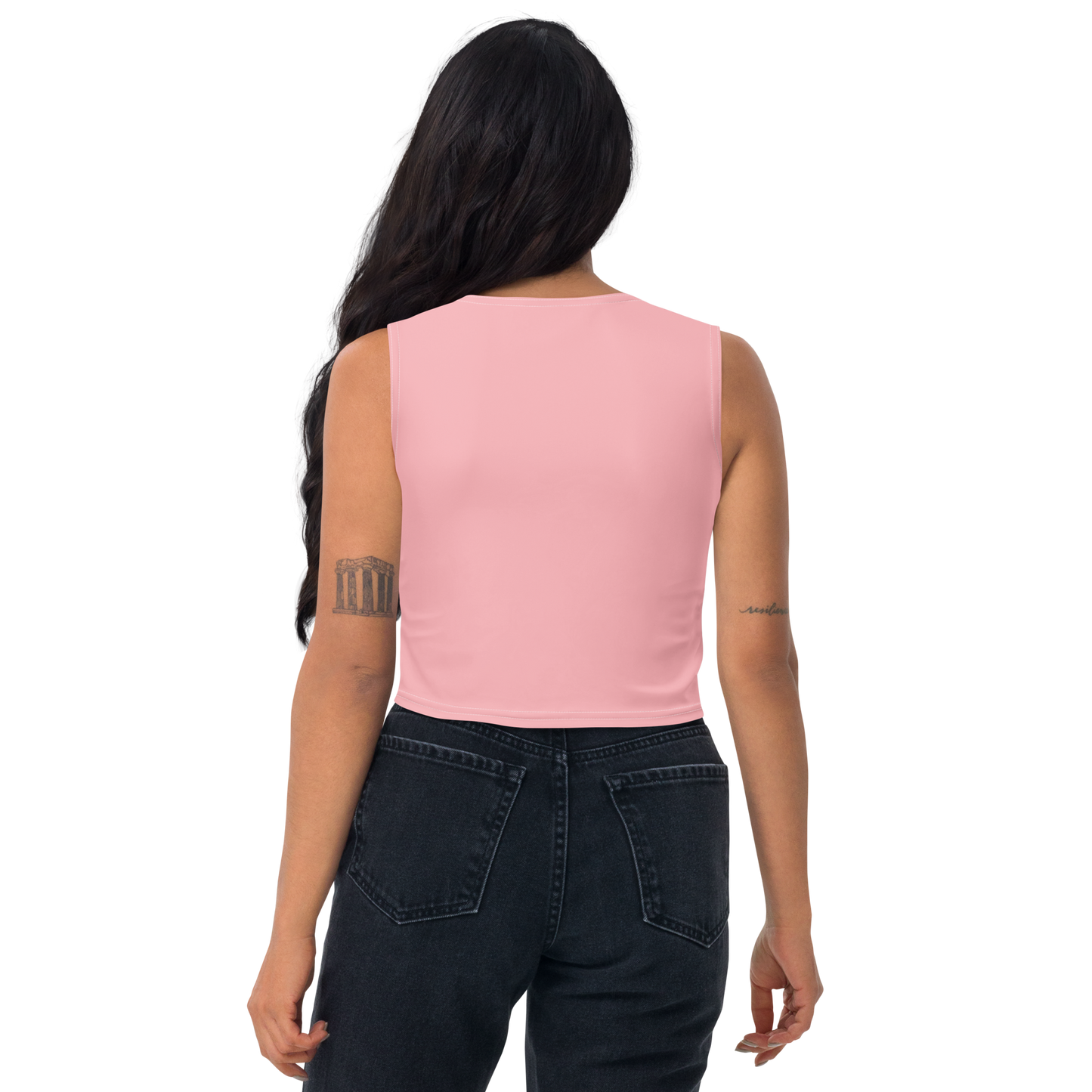 Michigan Upper Peninsula Crop Tank (w/ UP Outline) | Strawberry Pink