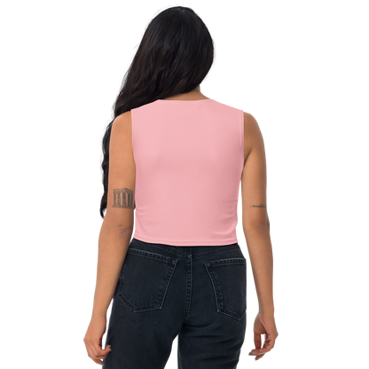 Michigan Upper Peninsula Crop Tank (w/ UP Outline) | Strawberry Pink