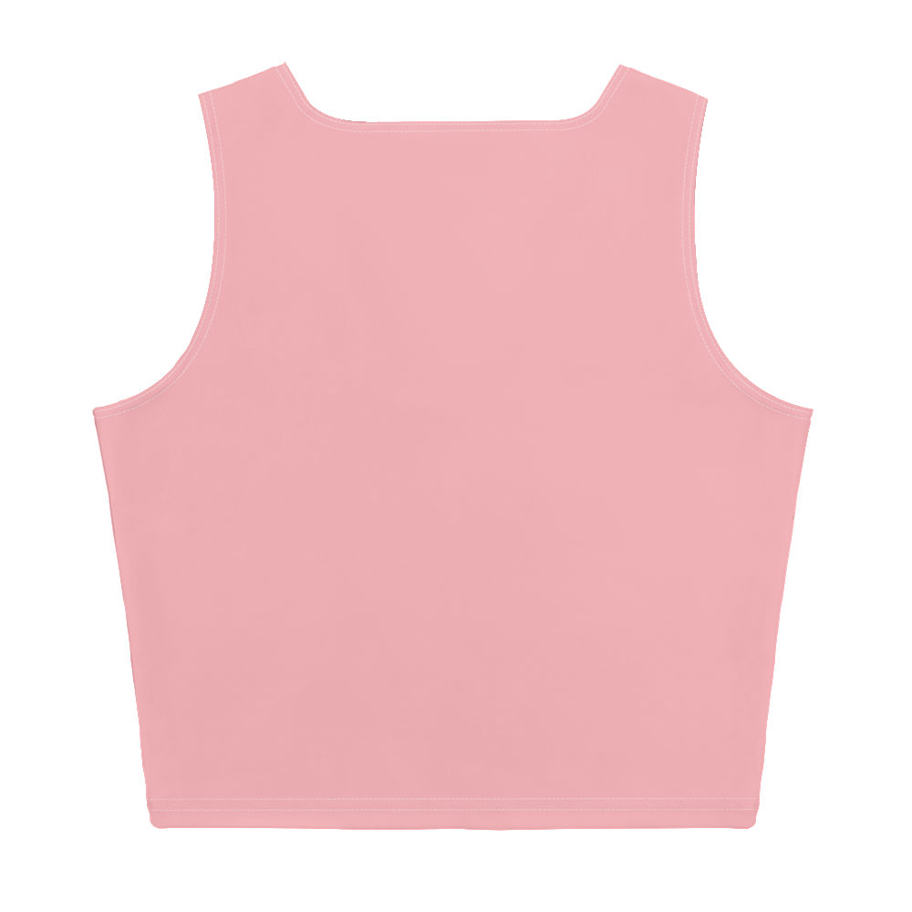 Michigan Upper Peninsula Crop Tank (w/ UP Outline) | Strawberry Pink