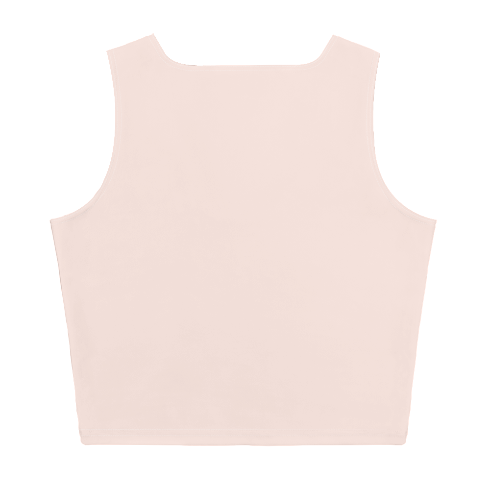 Michigan Upper Peninsula Crop Tank (w/ UP Outline) | Champagne Pink