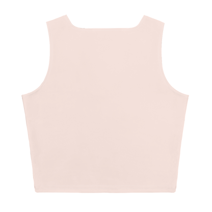 Michigan Upper Peninsula Crop Tank (w/ UP Outline) | Champagne Pink