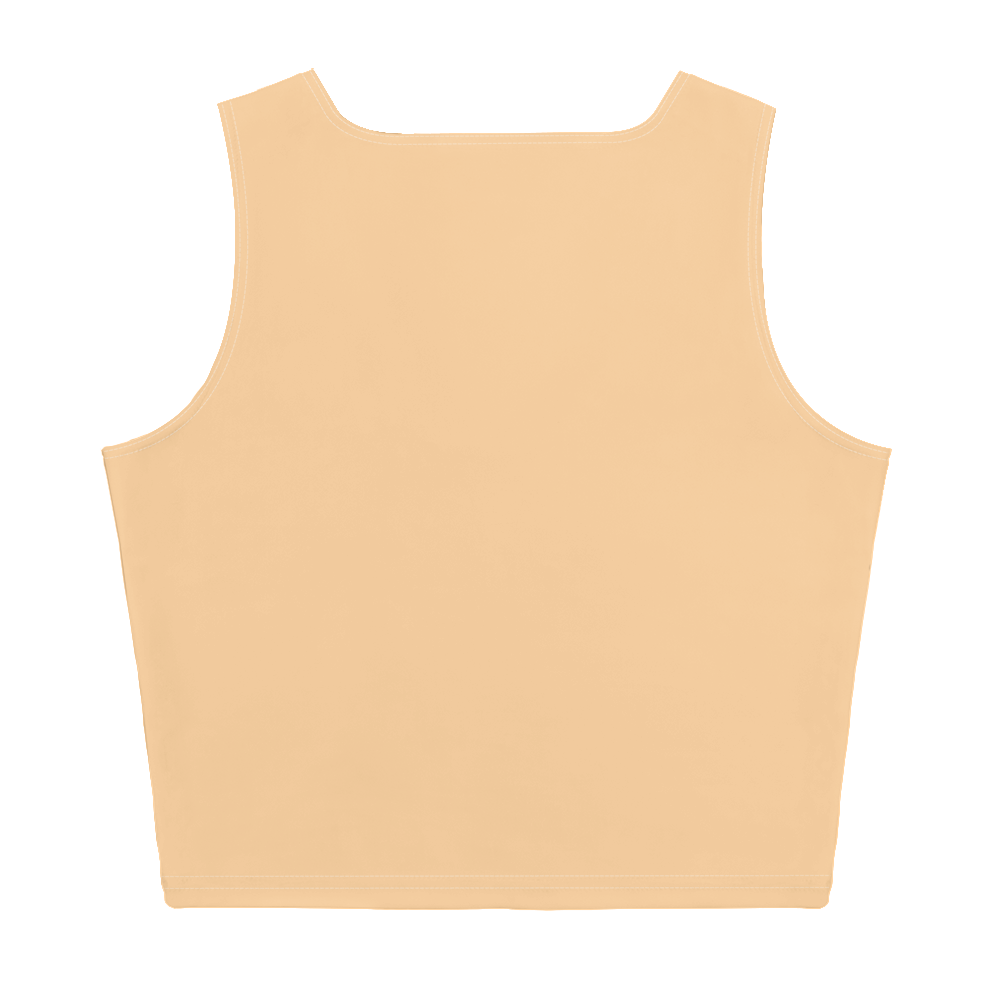 Michigan Upper Peninsula Crop Tank (w/ UP Outline) | Pale Apricot