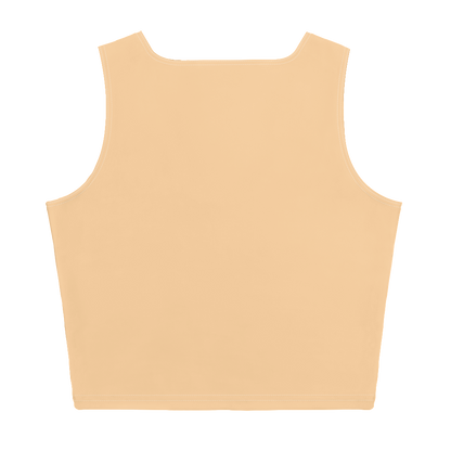 Michigan Upper Peninsula Crop Tank (w/ UP Outline) | Pale Apricot