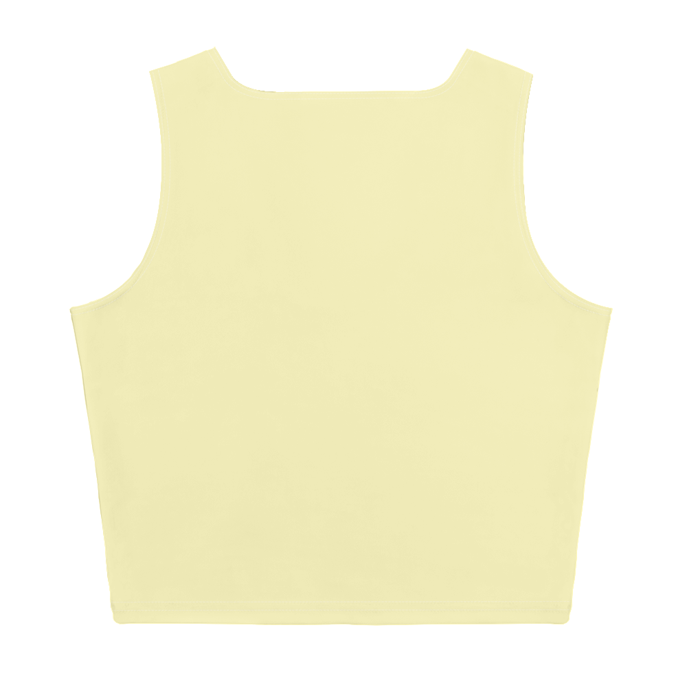 Michigan Upper Peninsula Crop Tank (w/ UP Outline) | Canary Yellow