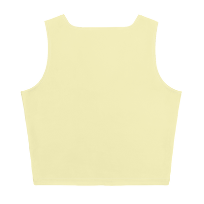 Michigan Upper Peninsula Crop Tank (w/ UP Outline) | Canary Yellow