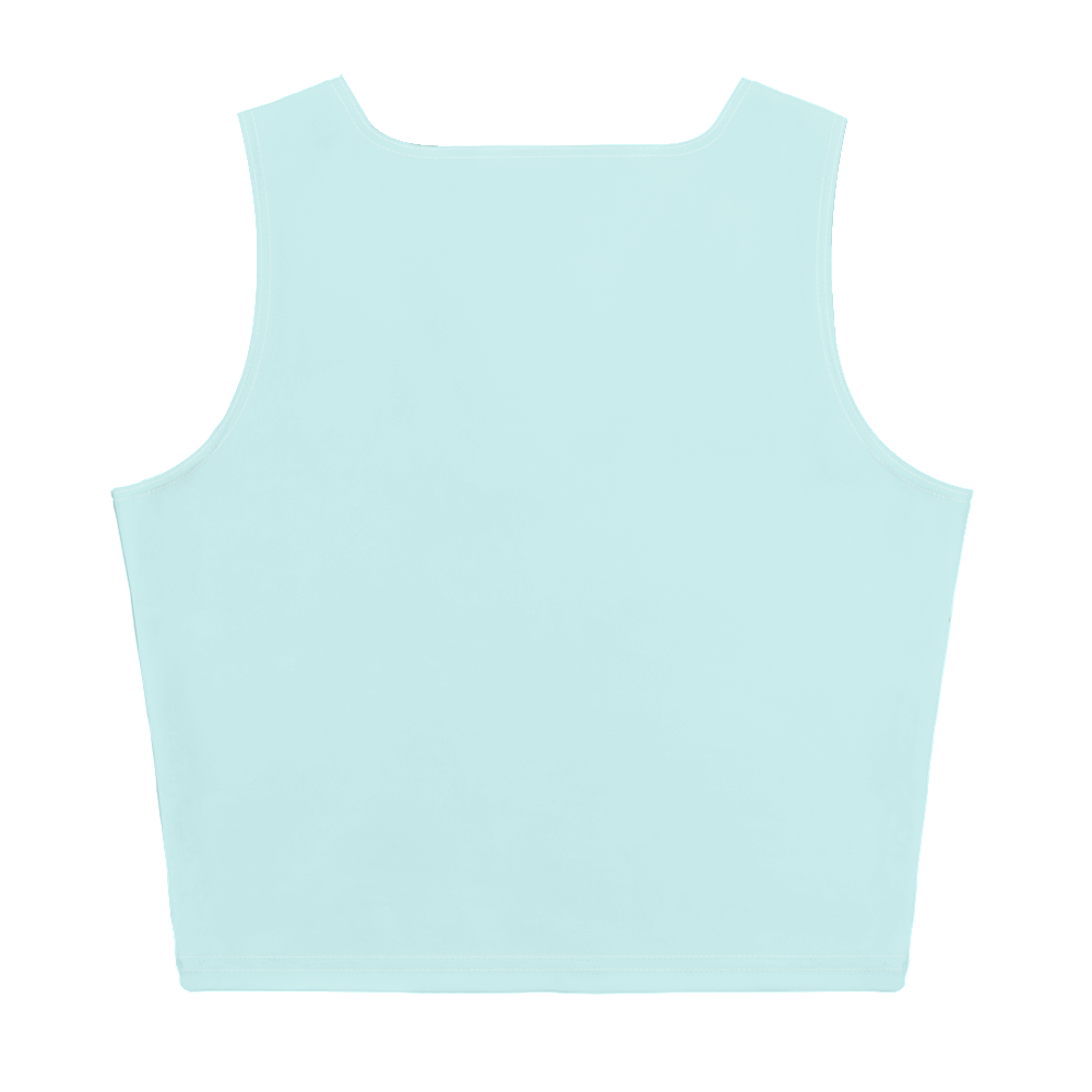 Michigan Upper Peninsula Crop Tank (w/ UP Outline) | Cyan