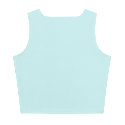 Michigan Upper Peninsula Crop Tank (w/ UP Outline) | Cyan