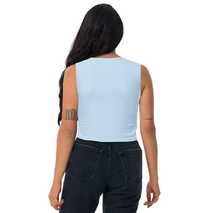 Michigan Upper Peninsula Crop Tank (w/ UP Outline) | Light Blue