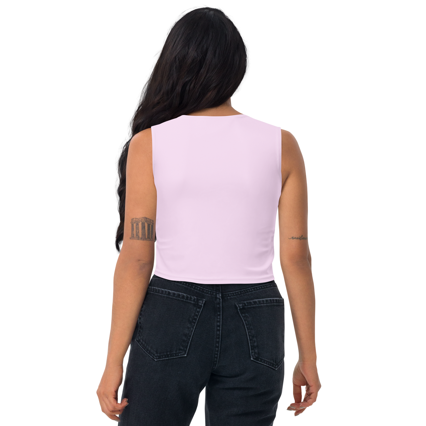 Michigan Upper Peninsula Crop Tank (w/ UP Outline) | Pale Lavender