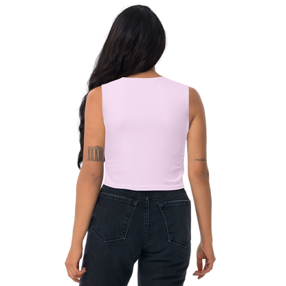 Michigan Upper Peninsula Crop Tank (w/ UP Outline) | Pale Lavender