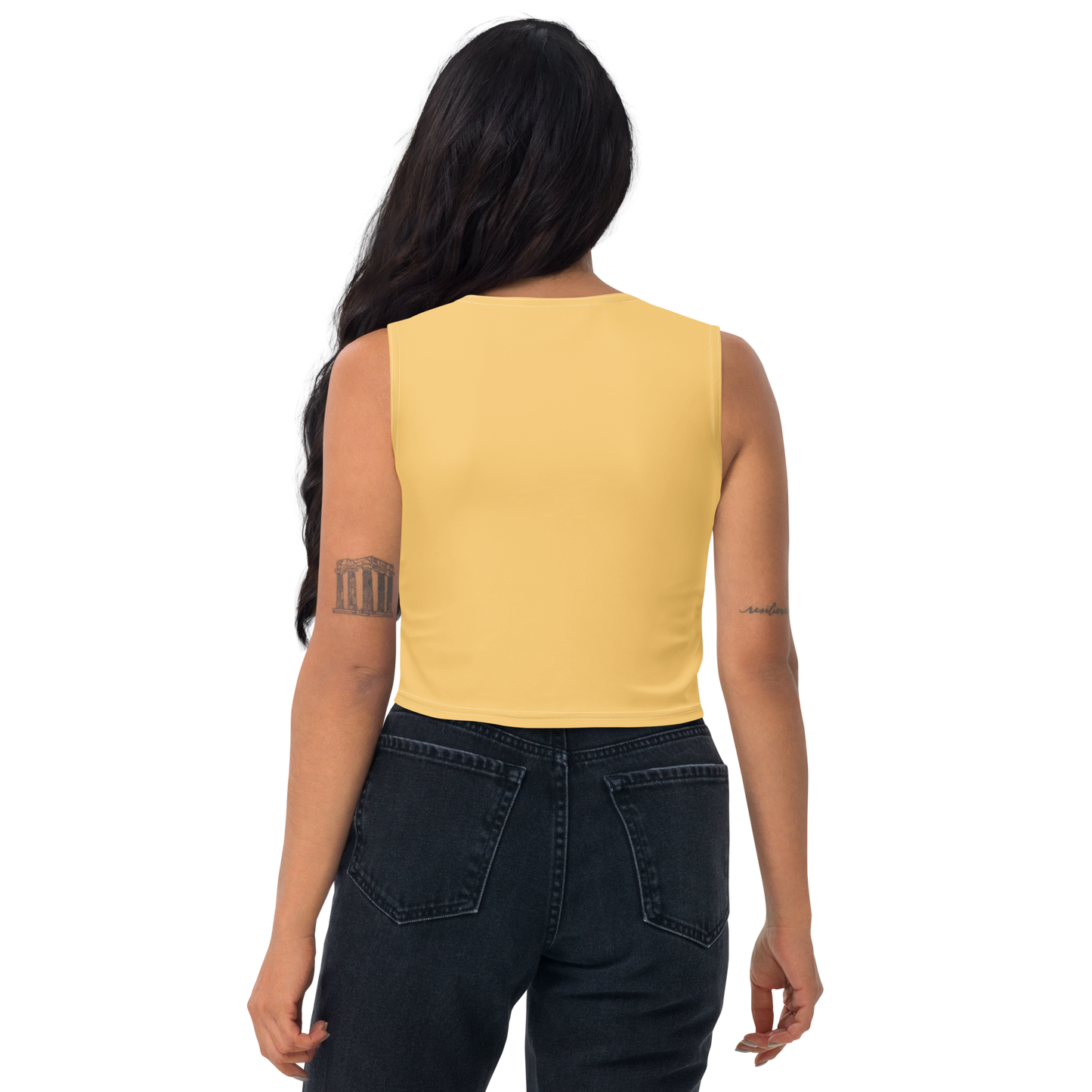 Michigan Upper Peninsula Crop Tank (w/ UP Outline) | Citrine