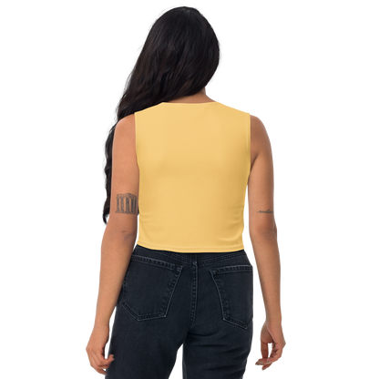 Michigan Upper Peninsula Crop Tank (w/ UP Outline) | Citrine