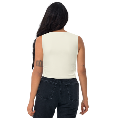 Michigan Upper Peninsula Crop Tank (w/ UP Outline) | Ivory White