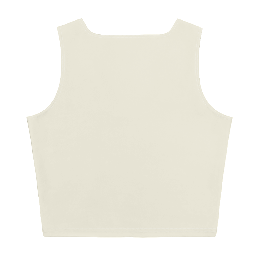 Michigan Upper Peninsula Crop Tank (w/ UP Outline) | Ivory White