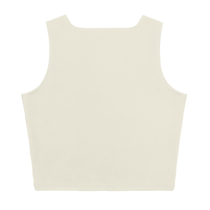 Michigan Upper Peninsula Crop Tank (w/ UP Outline) | Ivory White